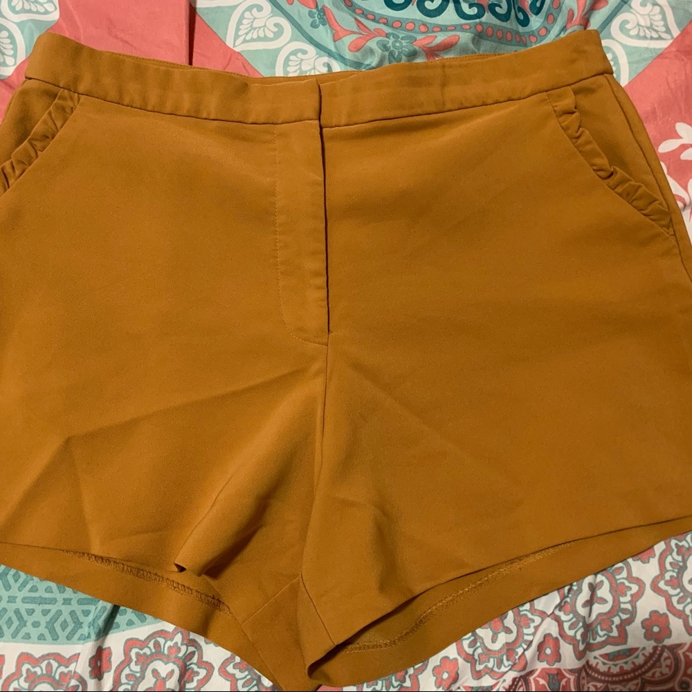 Charlotte Russe Shorts, dark mustard in color. XL